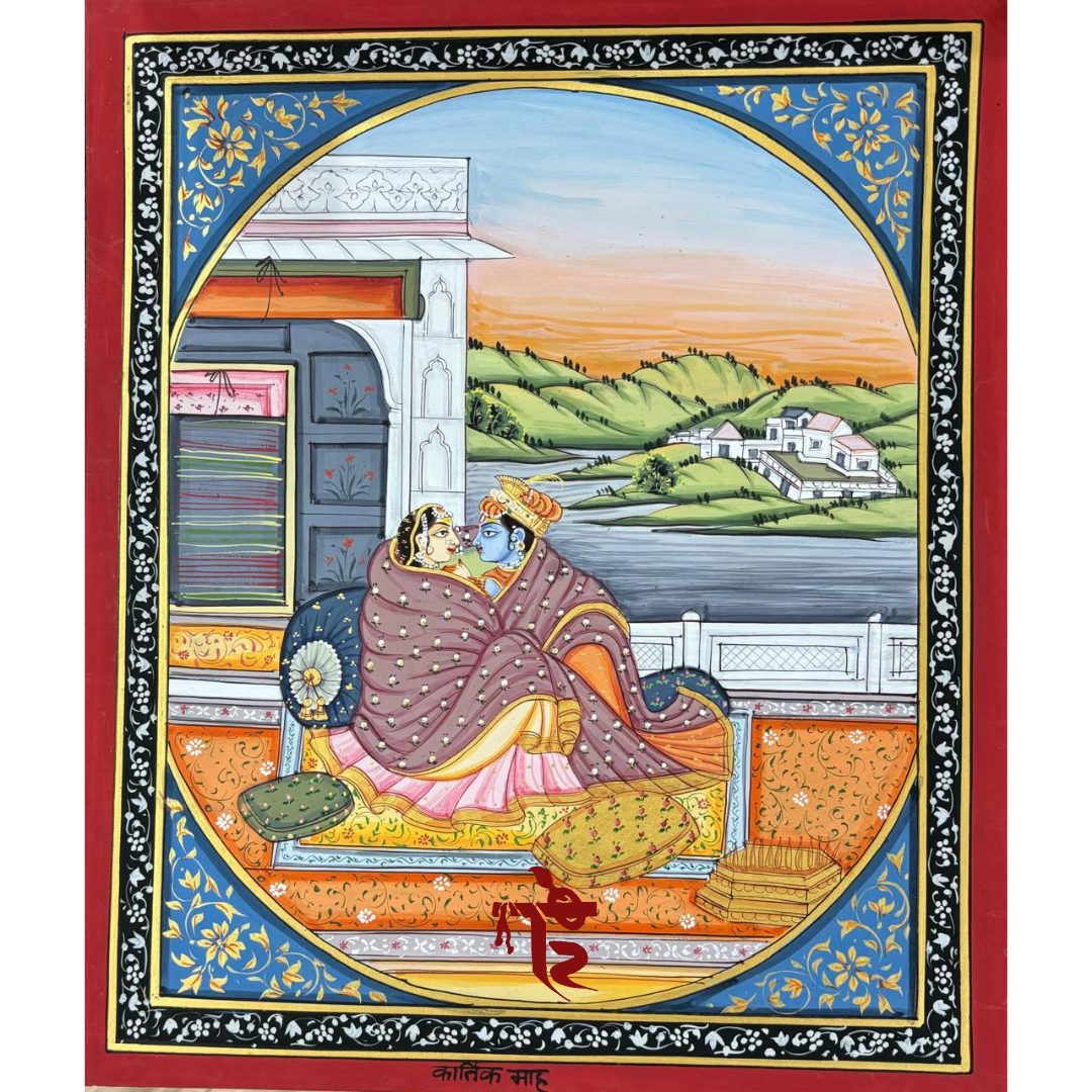 Barahmasa painting for Kartika, October to November